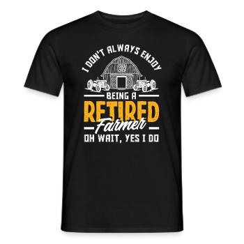 Lustiges Bauer Bauernhof Landwirt Geschenk - Männer T-Shirt - Schwarz - Vorne - AI Model Male 178 light (178cm)
