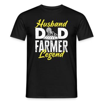 Lustiges Bauer Bauernhof Landwirt Geschenk - Männer T-Shirt - Schwarz - Vorne - AI Model Male 178 light (178cm)