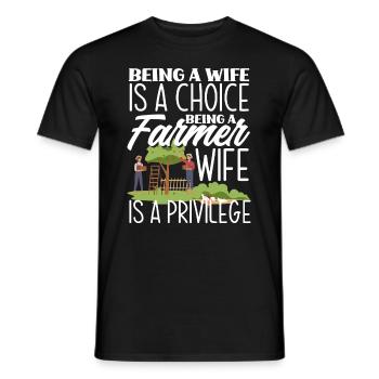 Lustiges Bauer Bauernhof Landwirt Geschenk - Männer T-Shirt - Schwarz - Vorne - AI Model Male 178 light (178cm)