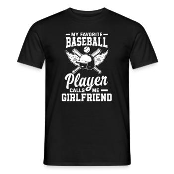 Lustiger Baseball - Männer T-Shirt - Schwarz - Vorne - AI Model Male 178 light (178cm)