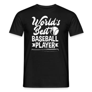 Lustiger Baseball - Männer T-Shirt - Schwarz - Vorne - AI Model Male 178 light (178cm)