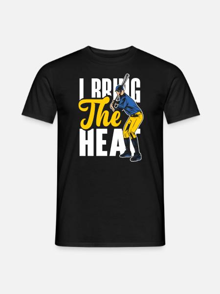 Funny Baseball - Men's T-Shirt - black