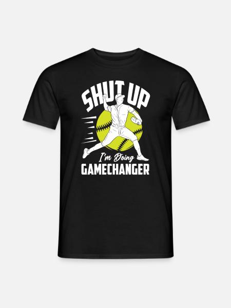 Funny Baseball - Men's T-Shirt - black