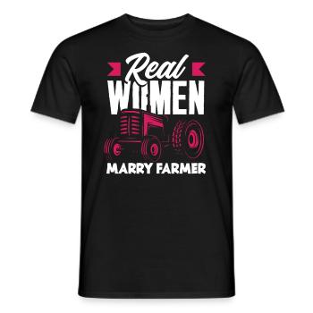 Lustiges Bauer Bauernhof Landwirt Geschenk - Männer T-Shirt - Schwarz - Vorne - AI Model Male 178 light (178cm)