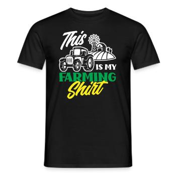 Lustiges Bauer Bauernhof Landwirt Geschenk - Männer T-Shirt - Schwarz - Vorne - AI Model Male 178 light (178cm)