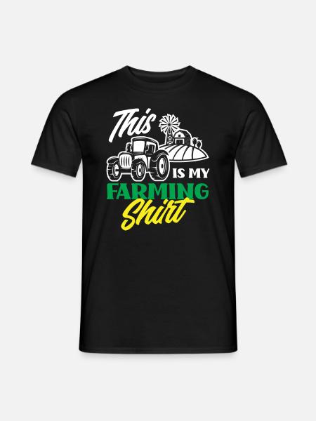 Funny Farmer Farm Farmer Gift - Men's T-Shirt - black