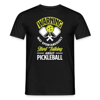 Lustiges Pickleball Geschenk - Männer T-Shirt - Schwarz - Vorne - AI Model Male 178 light (178cm)