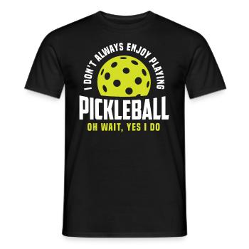Lustiges Pickleball Geschenk - Männer T-Shirt - Schwarz - Vorne - AI Model Male 178 light (178cm)