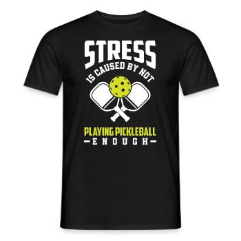 Lustiges Pickleball Geschenk - Männer T-Shirt - Schwarz - Vorne - AI Model Male 178 light (178cm)