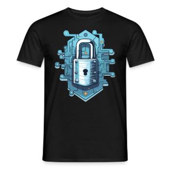 Cybersécurité Art Hacking Amateur Informatique Nerd - T-shirt homme - noir - Devant - AI Model Male 178 light (178cm)