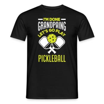 Lustiges Pickleball Geschenk - Männer T-Shirt - Schwarz - Vorne - AI Model Male 178 light (178cm)