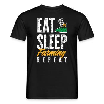 Lustiges Bauer Bauernhof Landwirt Geschenk - Männer T-Shirt - Schwarz - Vorne - AI Model Male 178 light (178cm)
