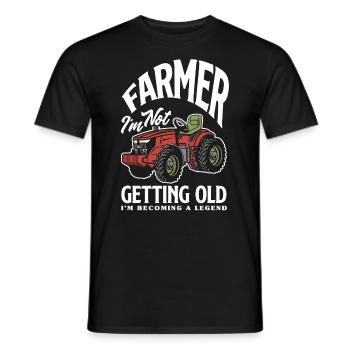 Lustiges Bauer Bauernhof Landwirt Geschenk - Männer T-Shirt - Schwarz - Vorne - AI Model Male 178 light (178cm)