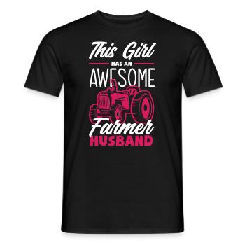Lustiges Bauer Bauernhof Landwirt Geschenk - Männer T-Shirt - Schwarz - Vorne - AI Model Male 178 light (178cm)