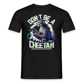 Video Gaming Cheetaah Esport Gaming Nerd Gamer - Männer T-Shirt - Schwarz - Vorne - AI Model Male 178 light (178cm)