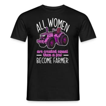 Lustiges Bauer Bauernhof Landwirt Geschenk - Männer T-Shirt - Schwarz - Vorne - AI Model Male 178 light (178cm)