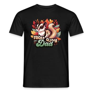 Australische Sugar Glider Kurzkopfgleitbeutler - Männer T-Shirt - Schwarz - Vorne - AI Model Male 178 light (178cm)