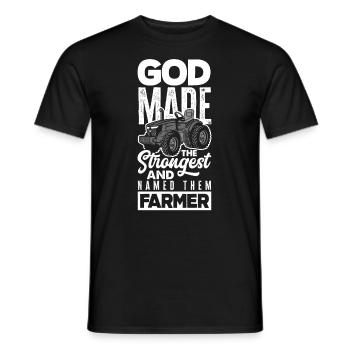 Lustiges Bauer Bauernhof Landwirt Geschenk - Männer T-Shirt - Schwarz - Vorne - AI Model Male 178 light (178cm)