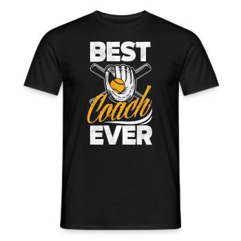 Funny Baseball - Men's T-Shirt - black - Front - AI Model Male 178 light (178cm)