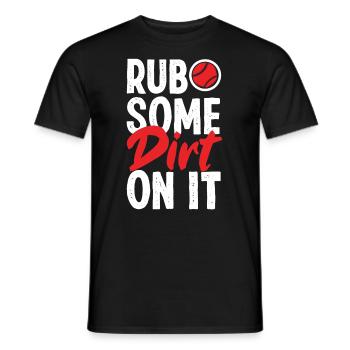 Funny Baseball - Men's T-Shirt - black - Front - AI Model Male 178 light (178cm)