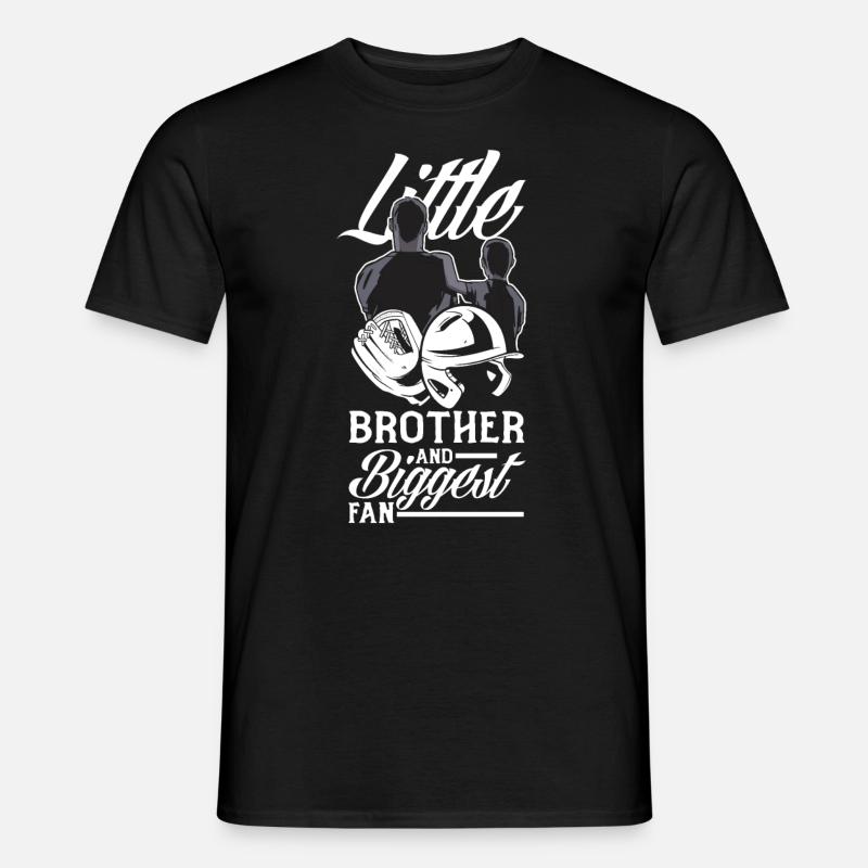 Lustiger Baseball - Männer T-Shirt - Schwarz