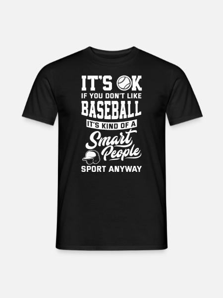 Funny Baseball - Men's T-Shirt - black