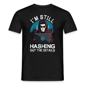 Cybersécurité Art Hacking Amateur Informatique Nerd - T-shirt homme - noir - Devant - AI Model Male 178 light (178cm)