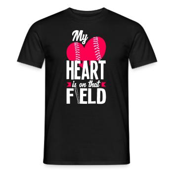 Lustiger Baseball - Männer T-Shirt - Schwarz - Vorne - AI Model Male 178 light (178cm)