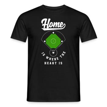 Lustiger Baseball - Männer T-Shirt - Schwarz - Vorne - AI Model Male 178 light (178cm)