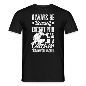 Lustiger Baseball - Männer T-Shirt - Schwarz - Vorne - AI Model Male 178 light (178cm)