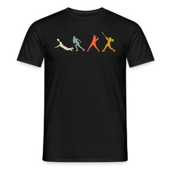 Funny Baseball - Men's T-Shirt - black - Front - AI Model Male 178 light (178cm)