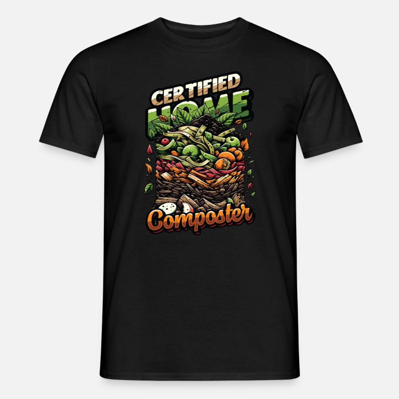 Composting Enthusiast Vermiculture Kompostierung - Männer T-Shirt - Schwarz