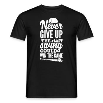 Lustiger Baseball - Männer T-Shirt - Schwarz - Vorne - AI Model Male 178 light (178cm)