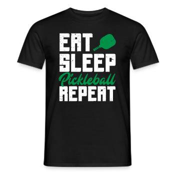 Lustiges Pickleball Geschenk - Männer T-Shirt - Schwarz - Vorne - AI Model Male 178 light (178cm)