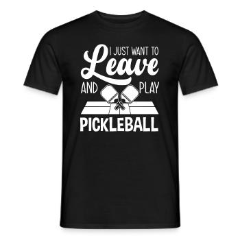 Lustiges Pickleball Geschenk - Männer T-Shirt - Schwarz - Vorne - AI Model Male 178 light (178cm)