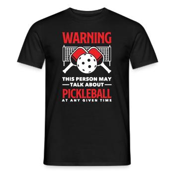 Lustiges Pickleball Geschenk - Männer T-Shirt - Schwarz - Vorne - AI Model Male 178 light (178cm)
