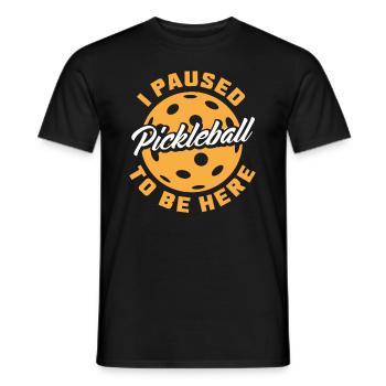 Lustiges Pickleball Geschenk - Männer T-Shirt - Schwarz - Vorne - AI Model Male 178 light (178cm)