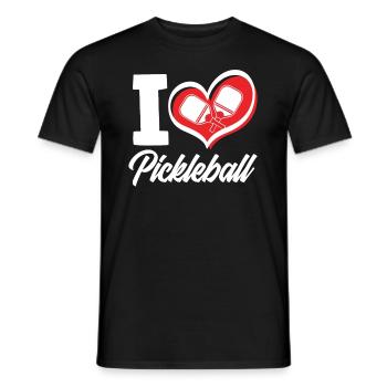 Lustiges Pickleball Geschenk - Männer T-Shirt - Schwarz - Vorne - AI Model Male 178 light (178cm)