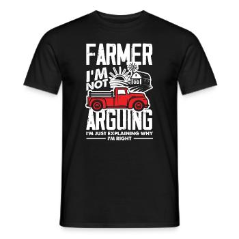 Lustiges Bauer Bauernhof Landwirt Geschenk - Männer T-Shirt - Schwarz - Vorne - AI Model Male 178 light (178cm)