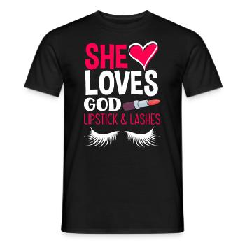 Lustiges Make Up Artist Maskenbildner Geschenk - Männer T-Shirt - Schwarz - Vorne - AI Model Male 178 light (178cm)