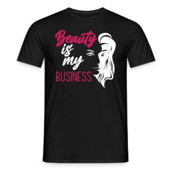 Lustiges Make Up Artist Maskenbildner Geschenk - Männer T-Shirt - Schwarz - Vorne - AI Model Male 178 light (178cm)