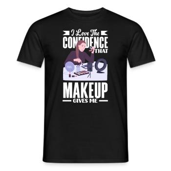 Lustiges Make Up Artist Maskenbildner Geschenk - Männer T-Shirt - Schwarz - Vorne - AI Model Male 178 light (178cm)