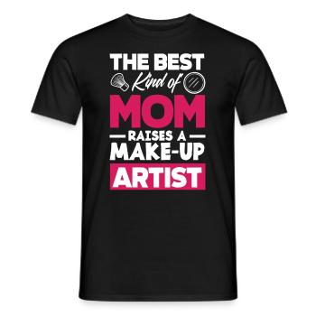 Lustiges Make Up Artist Maskenbildner Geschenk - Männer T-Shirt - Schwarz - Vorne - AI Model Male 178 light (178cm)