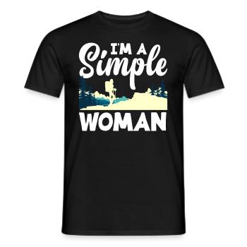 Cadeau de randonnée drôle - T-shirt homme - noir - Devant - AI Model Male 178 light (178cm)