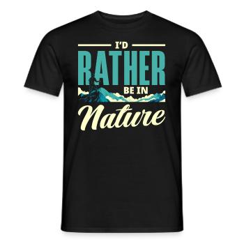 Cadeau de randonnée drôle - T-shirt homme - noir - Devant - AI Model Male 178 light (178cm)