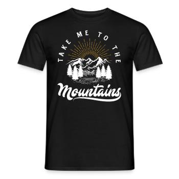 Cadeau de randonnée drôle - T-shirt homme - noir - Devant - AI Model Male 178 light (178cm)