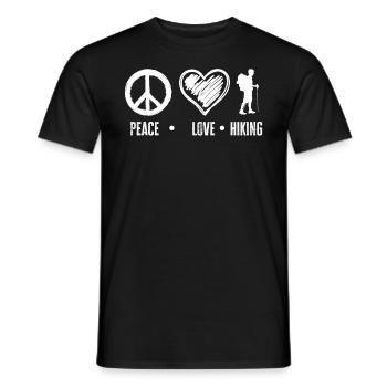 Cadeau de randonnée drôle - T-shirt homme - noir - Devant - AI Model Male 178 light (178cm)