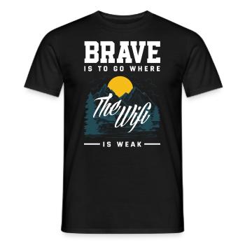 Cadeau de randonnée drôle - T-shirt homme - noir - Devant - AI Model Male 178 light (178cm)