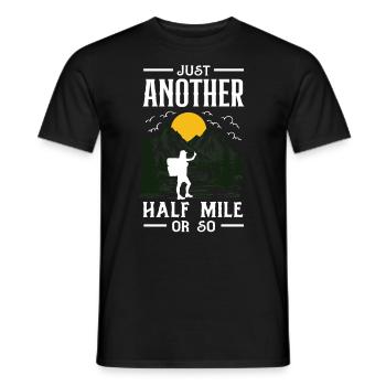 Cadeau de randonnée drôle - T-shirt homme - noir - Devant - AI Model Male 178 light (178cm)