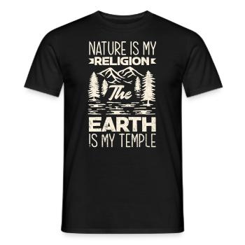 Cadeau de randonnée drôle - T-shirt homme - noir - Devant - AI Model Male 178 light (178cm)